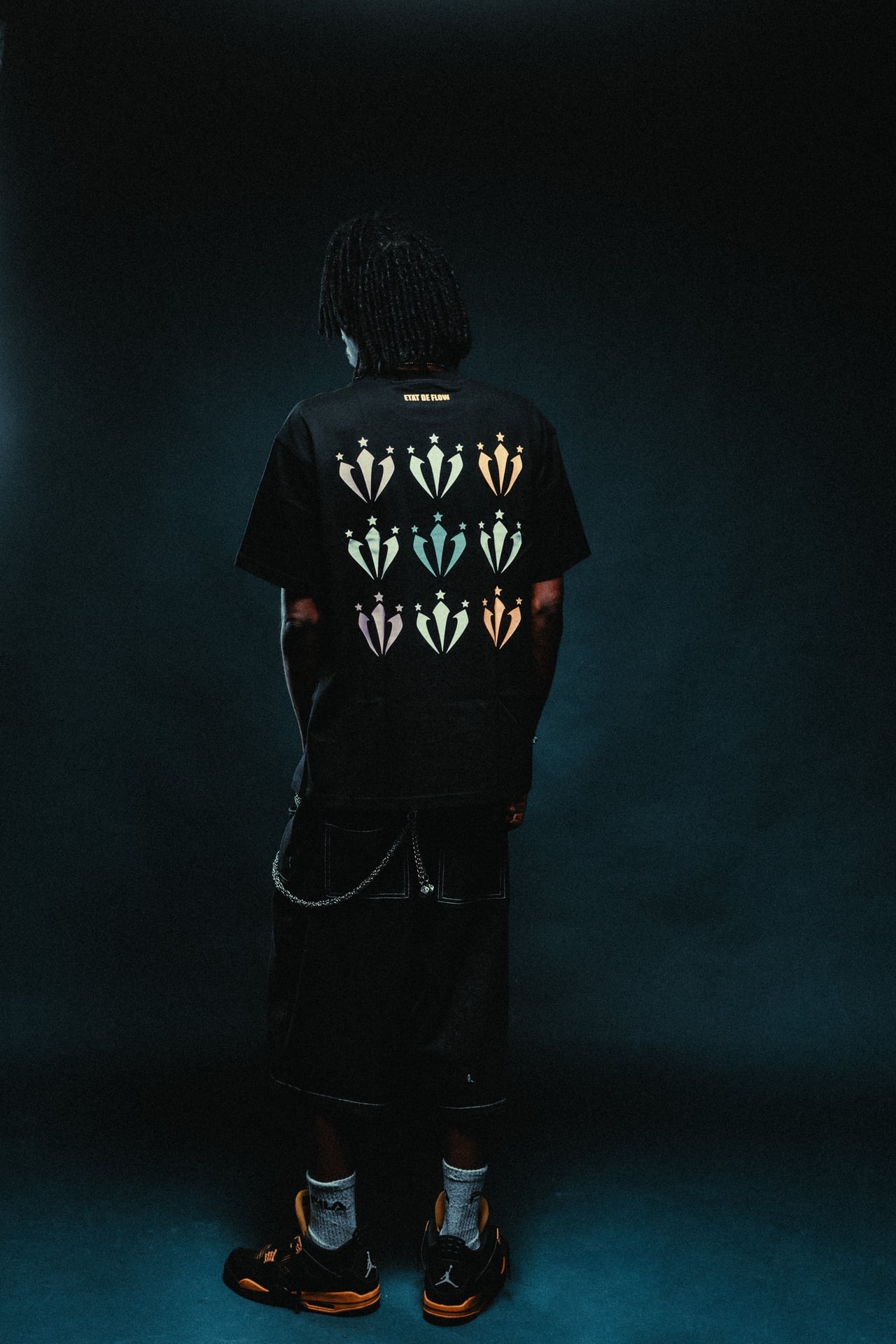 BLACK TEE "BORN TO SHINE"